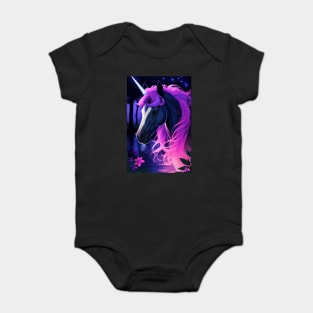 DARK UNICORN Baby Bodysuit